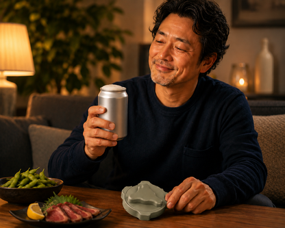開けて飲む。残して飾る。缶まるごとオープナー