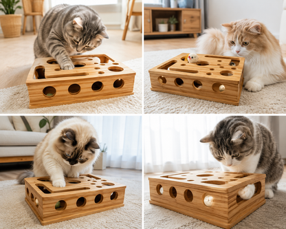 爪やすり付きキャット知育ボックス