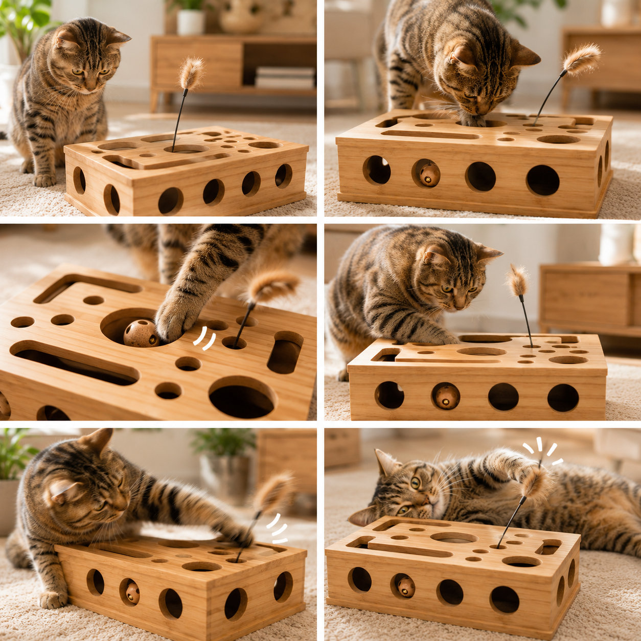 爪やすり付きキャット知育ボックス