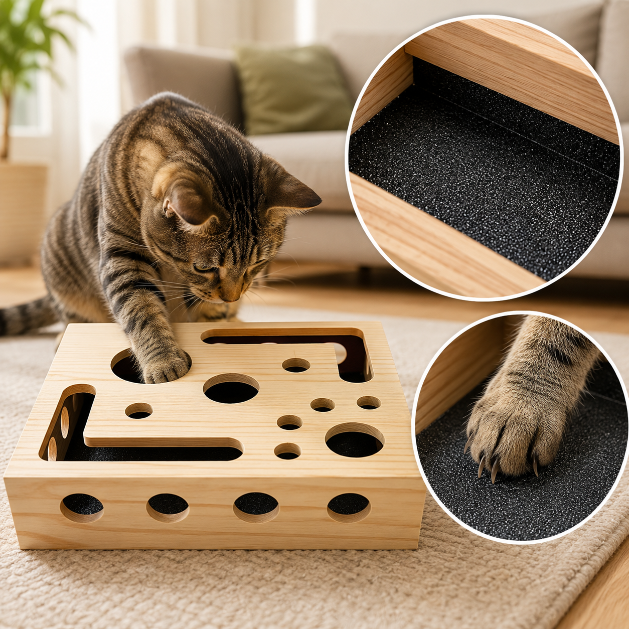 爪やすり付きキャット知育ボックス