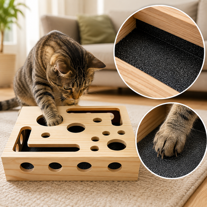 爪やすり付きキャット知育ボックス